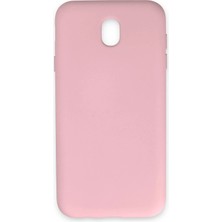 Twin Store Galaxy J7 / J730 Kılıf Nano Içi Kadife Silikon - Pudra