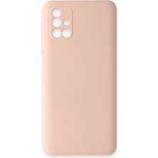 Twin Store Galaxy M31S Kılıf Nano Içi Kadife Silikon - Pudra