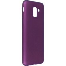 Twin Store Galaxy J6 Kılıf First Silikon - Mürdüm