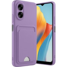 Twin Store A38 Kılıf Kelvin Kartvizitli Silikon - Lila