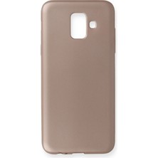 Twin Store Galaxy A6 2018 Kılıf First Silikon - Gold