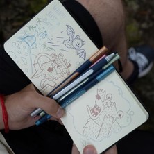 Savlar Store Metalik Lıner Kalem,metal Tüp, 10'lu Set