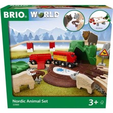 Savlar Store World 33988 Iskandinav Ormanı Hayvanları Seti - Ahşap Tren Aksesuarları - 3 Yıldan Itibaren Tavsiye Edilir