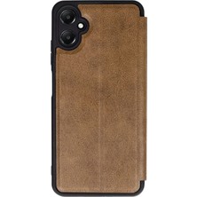 Twin Store Galaxy A05 Kılıf Flip Cover - Taba