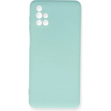 Twin Store Galaxy M51 Kılıf Nano Içi Kadife Silikon - Turkuaz