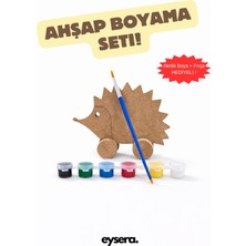 Eysera Ahşap Boyama Seti, Kirpi – Çocuk Aktivite & Hobi Oyuncak, Montessori Eğitici Set