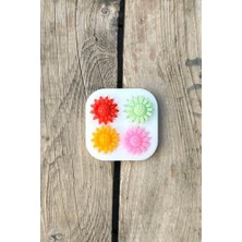 Savlar Store Ayçiçeği Dörtlü Mum Kalıbı (Silikon)