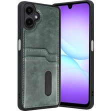 Twin Store Galaxy A07 4g Sara Kartvizitli Deri Kılıf - Yeşil