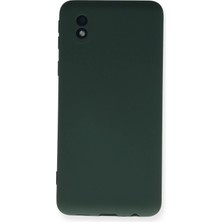 Twin Store Galaxy A01 Core Kılıf Nano Içi Kadife Silikon - Koyu Yeşil