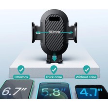 Savlar Store Nıppon, Uzatılabilir Vantuzlu Araç Içi Telefon Tutucu - Araba Telefon Tutucu - Tek Tuşla Açılır Kanatlar