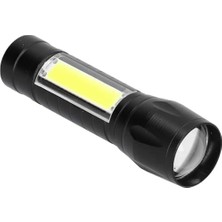Savlar Store LED USB Şarjlı Ultra Güçlü Mini Boy El Feneri [enerji Sınıfı A++]