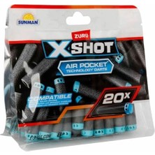 Savlar Store Xshot Excel 20’li Yedek Sünger Dart Paketi - Ekstra Atış Gücü ve Uzun Süreli Eğlence Için Dayanıklı Yedek Dartlar