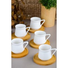 Savlar Store Kahve Fincan Takımı - Bambu Tabaklı