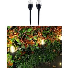 Savlar Store Solar Technology 2 Adet Güneş Enerjili, Titreyen Mum Efektli, Aydınlatma Işıkları, Bahçe,, Balkon, Avlu, Yürüyüş Yolu, Yol, Çimen Aydınlatma, Gün Işığı