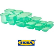IKEA Pruta 17’li Saklama Kabı – Gıda Saklama Kutusu – Buzdolabı & Mikrodalga Uyumlu