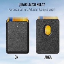 Savlar Store ile Uyumlu Magsafe Özellikli Silikon Lansman Cüzdan Kılıf 15 Pro Max/15 Plus/15 Pro/15, 14 Pro Max/14 Plus/14 Pro/14, 13 Pro Max/13 Pro/13, 12 Pro Max/12 Pro/12 (Siyah)