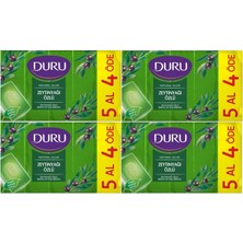 Savlar Store Duş Natural Olive Zeytinyağı Özlü Banyo Sabunu 5X150 gr x 4 Adet