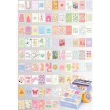 Savlar Store Guguk Danish Pastel Temalı 90 Adet Duvar Poster Seti, Özel Tasarım Kutulu, Oda Dekoru (GGK-K014)