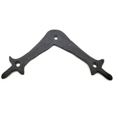 Rivera Tech Rvrthc Antika Tarz Dekoratif Pirinç Zambak Gönye - Üst, 107X107 Mm, Oksit