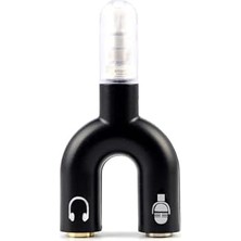 Savlar Store 3.5mm Ses Ayırıcı Dönüştürücü, Kulaklık ve Mikrofon Çoklayıcı Switch, Ses Splitter Adaptör AL4456