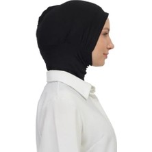 Savlar Store Tesettür Sporcu Bone - Pratik Kaymaz Geçmeli Boyunluklu Bone