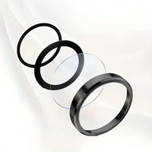 Savlar Store 17 ile Uyumlu Kamera Lens Koruma Kolay Takabilen Görüş Açısını Bozmayan Yüksek Çözünürlüklü Premium Advice Safir Kamera Lens Koruma (Siyah, 17)