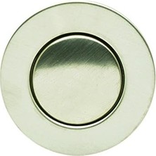 Savlar Store Pf Waterworks PF0735-BN-GR, Gri Abs Gövde Banyo Lavabosu/tuvalet Açılır Tahliyesi, Bilyeli Kaldırma Çubuklu | Taşma | Cupc Listeli, Fırçalanmış Nikel