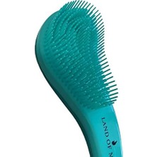 Savlar Store Land Of Myth - LOM1011 Curved Der, Yetişkin & Çocuklar Için Kavisli Dolaşık Saç Açma ve Düğüm Çözücü Tarak & Fırça, Islak, Kuru, Düz, Kıvırcık Saçlar Için (Mavi)