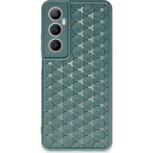 Twin Store C65 Kılıf Petek Silikon Kapak - Koyu Yeşil