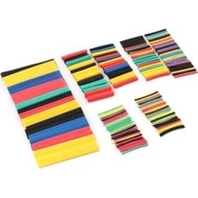 Savlar Store 164 Parça Renkli Isıyla Daralan Makaron Seti Shrink Boru Kablo Koruyucu Kablo Tamir Kiti