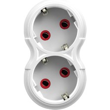 Savlar Store 2'li Priz Topraklı 2li Priz, 2x Çoğaltıcı Grup Priz Fiş