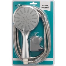 Savlar Store Duş Seti, 3 Fonksiyonlu Akış, 150 cm Krom Spiral Hortum, Kirece, Bükülmeye ve Yüksek Basınca Dayanıklı, Kolay Montaj, Duş Takımı