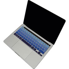 Savlar Store Pro 13 Inç Klavye Koruyucu Silikon Türkçe Q – M1/m2 Id Uyumlu – A2338 A2289 A2251 – Sıvı/toz Korumalı Ince Kaplama – 16 Inç A2141 ile De Uyumlu Lacivert Mavi