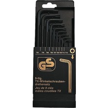 Savlar Store Tx Dik Açılı Tornavida Seti, Altıgen, Krom Vanadyum Çeliği, 9 Parça M18100
