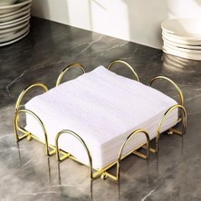 Savlar Store Altın Kaplama Paslanmaz Peçetelik, Çok Renkli, Medium