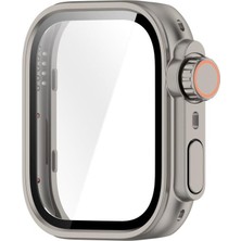 Savlar Store Fit 4 Için Kasa Dönüştürücü Kılıf Yeni Nesil Görünüm Veren Pc + Temperli Ekran Koruyuculu Dokunmatiği Etkilemeyen Sert Materyalli Kasa Koruyucu Fit 4 Kılıfı (Titanyum)