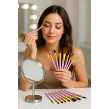 Savlar Store 9 Parça Profesyonel Yumuşak Makyaj Fırça Seti ve Allık