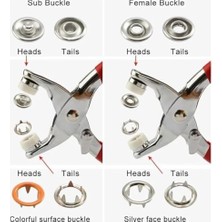 Savlar Store 9.5 mm Metal Çıtçıt El Pensesi Seti – Gömlek, Bebek Kıyafetleri, Elbise, Ceket, Yelek ve Kumaşlar Için Dayanıklı Montaj Aracı