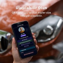 Savlar Store Qr Kodlu Akıllı Araç Etiketi - Karekod Numaratör - Içten Yapıştırmalı Cam Etiket