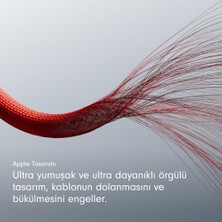 Savlar Store Usb-C'den Usb-C'ye Örgülü Kablo, Hızlı Şarj, Dayanıklı/dolanmayan, ve Aygıtlar Için Uyumlu Şarj Kablosu (1,5 M) – Ateş Kırmızısı