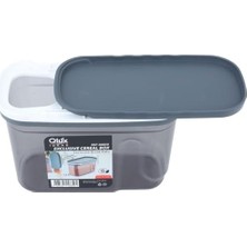 Savlar Store Lüks Plastik Sürgülü Kapaklı 3 'lü Saklama Kabı Seti 1200 Mlx3 Adet