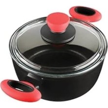 Savlar Store Colorgy Titanium 24CM Tencere/kırmızı