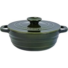 Savlar Store Döküm Yuvarlak Tencere Döküm Demir Kapak Experience Majolik Serisi ÇAP(Ø)28CM