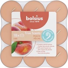 Savlar Store Kokulu Tealight Mum, Şeftali Kokulu, Kırmızı Renkli, 18'li Paket, 4 Saatlik Uzun Yanma Süresi - Ev Mumu - Iç Dekorasyon - Doğal Özler - Doğal Vegan Içerir - Yağı Içermez