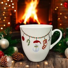 Savlar Store Zincir Süslü Kardam Adam Desenli Büyük Porselen Kupa