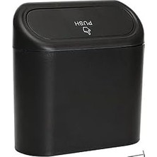 Savlar Store Oto Çöp Kutusu Siyah Portatif Araç Içi Taşınabilir Kapaklı Organizer Aksesuar Araba Çöp Konanası Taşınabilir Araç Çöp Kutusu, Enan, Mutfak, Oturma Odası, Iç Mekan, Çöp Parası Için Kullanılabilir,