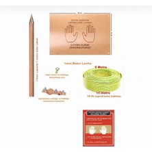 Uzunoğlu Bakır Statik Elektrik Topraklama Levha Seti 25X35CM 1mm Levha, 5 Metre 10MM2 Kablo, 14MM 1 Metre Çubuk