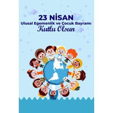 Deko Gonya 23 Nisan Ulusal Egemenlik ve Çocuk Bayramı Temalı Fotoğraf Panosu Branda 100X200