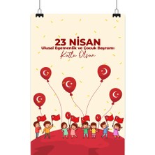 Deko Gonya 23 Nisan Ulusal Egemenlik ve Çocuk Bayramı Temalı Fotoğraf Panosu Branda 100X150