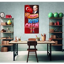 Deko Gonya 23 Nisan Ulusal Egemenlik ve Çocuk Bayramı Temalı Fotoğraf Panosu Branda 100X200